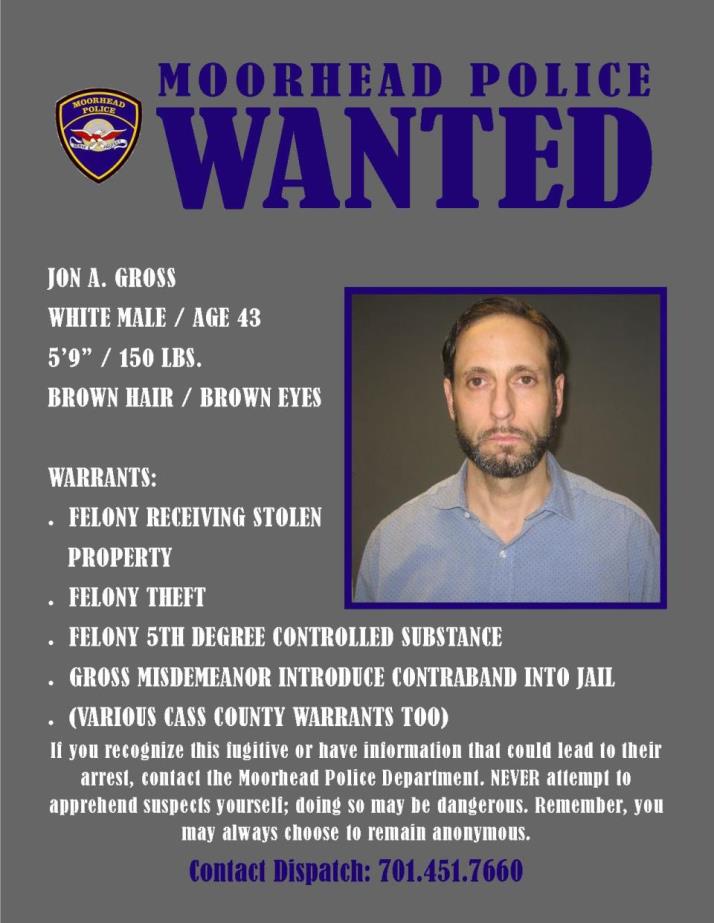 Wanted Wednesday May 9 - Gross