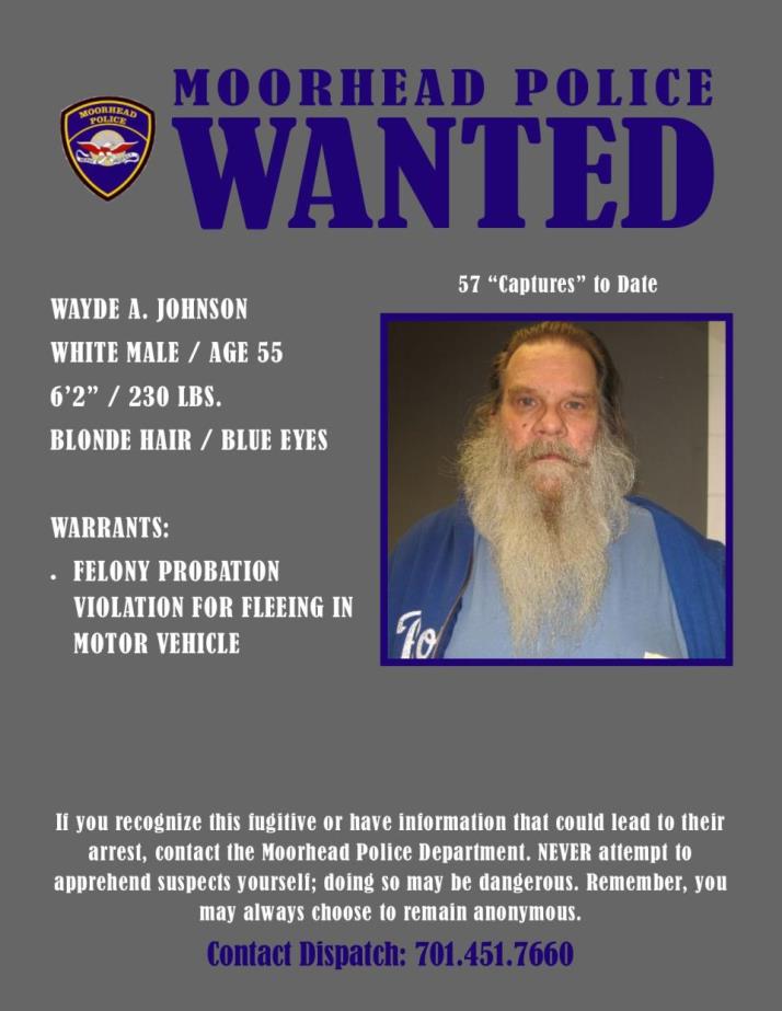 Wanted Wednesday November 21 - Johnson