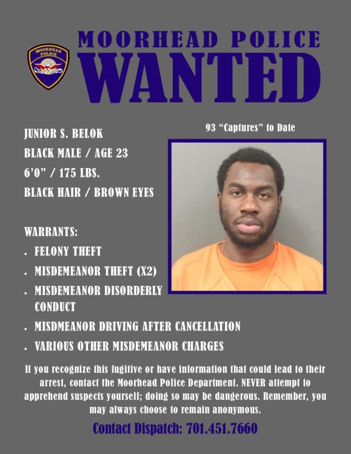Wanted Wednesday July 24 - Belok