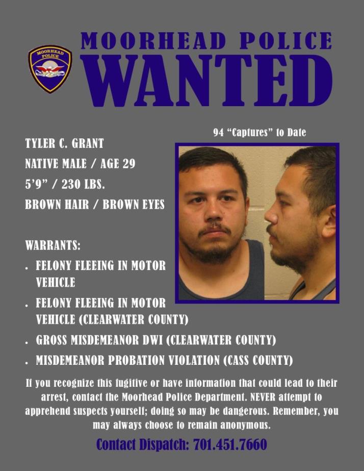 Wanted Wednesday August 7 - Grant