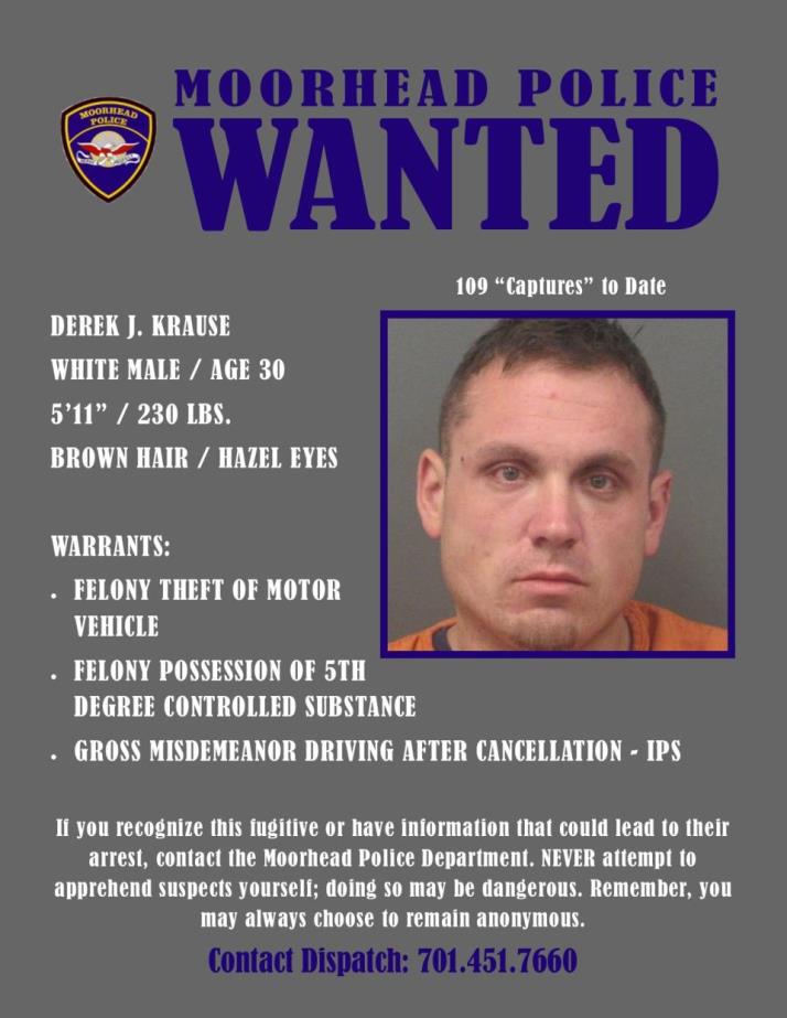 Wanted Wednesday November 27 - Krause