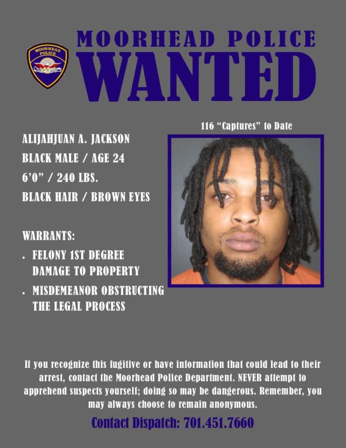 Wanted Wednesday January 22 - Jackson