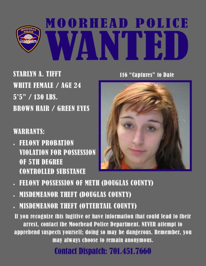 Wanted Wednesday February 12 - Tifft