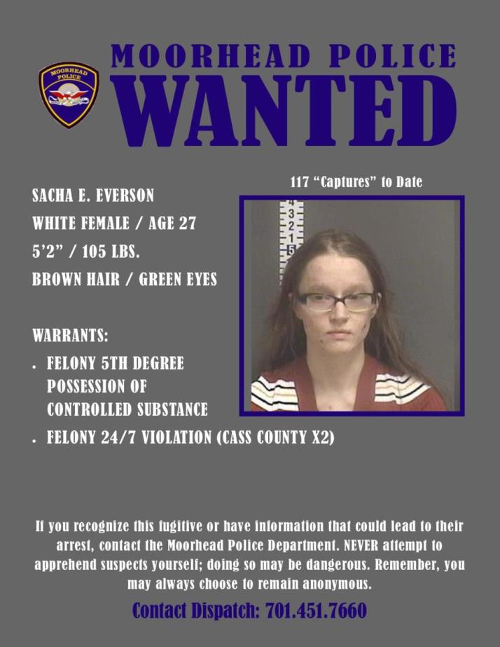 Wanted Wednesday February 19 - Everson