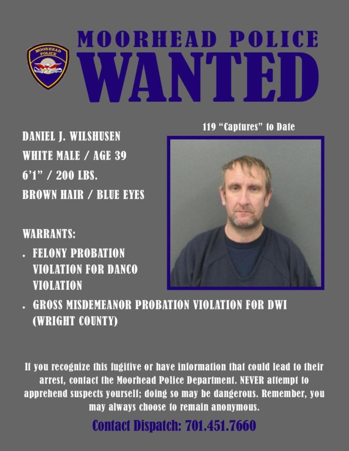 Wanted Wednesday March 11 - Wilshusen