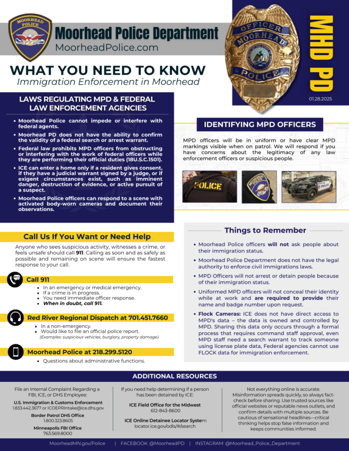 Immigration Enforcement in Moorhead